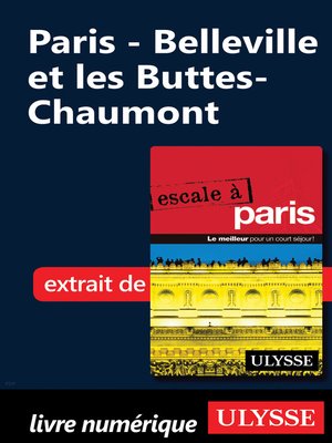 cover image of Paris--Belleville et les Buttes-Chaumont